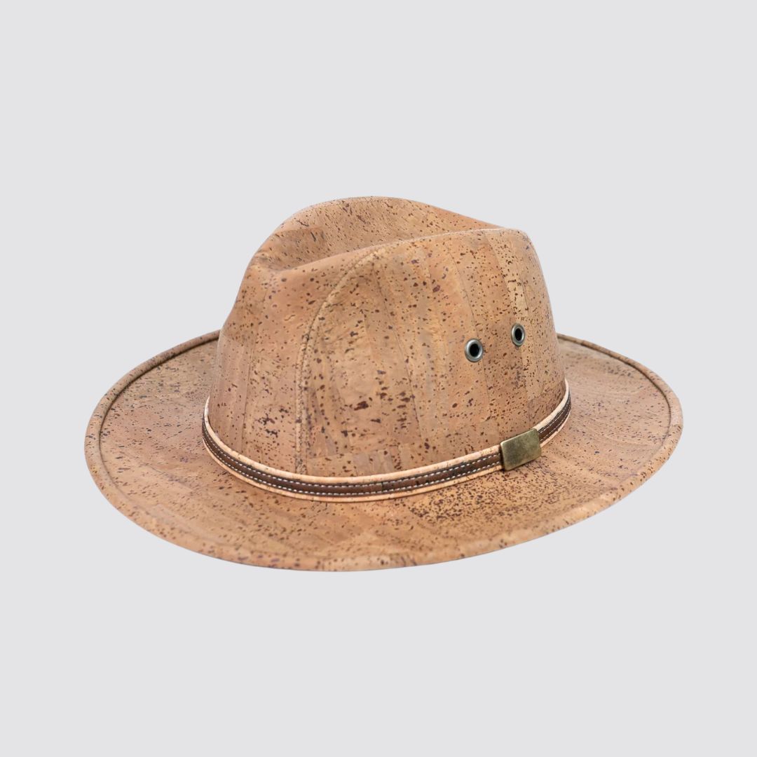 Natural Cork Cowboy Hat - Tabacco, Brown, Natural or Black