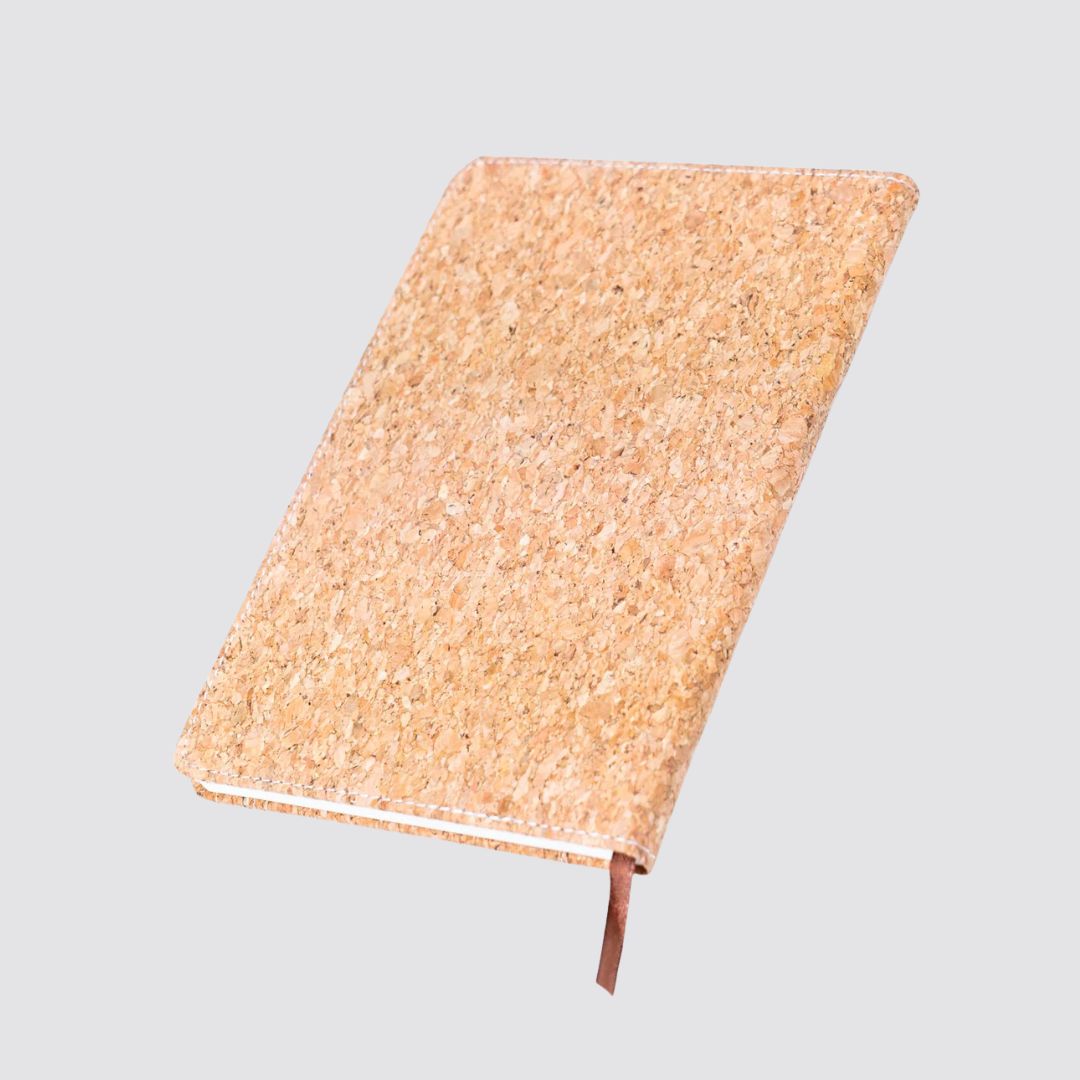 Cork Dairy Notebook with Card Holder and Pen Holder