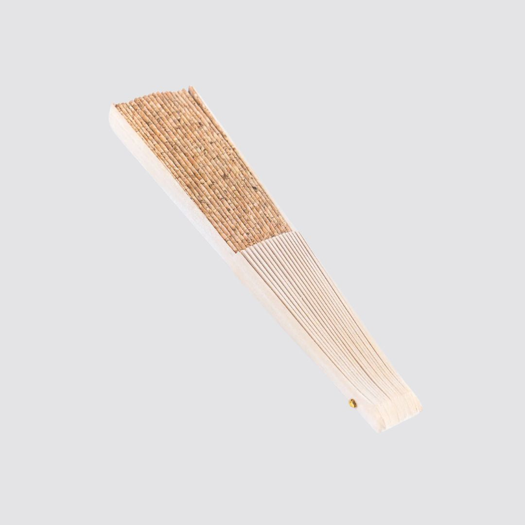 Cork Antique Wooden Folding Hand Fan