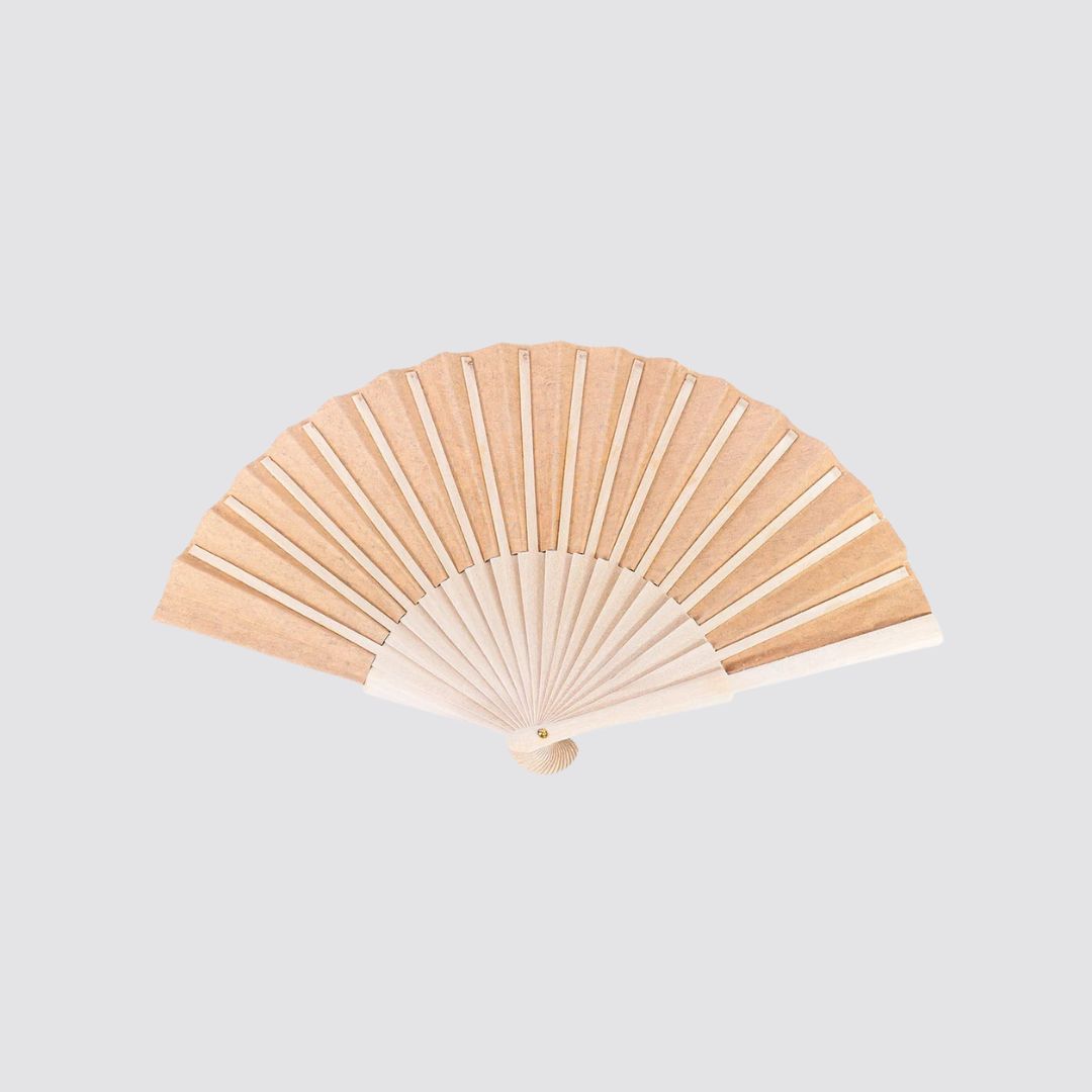 Cork Antique Wooden Folding Hand Fan
