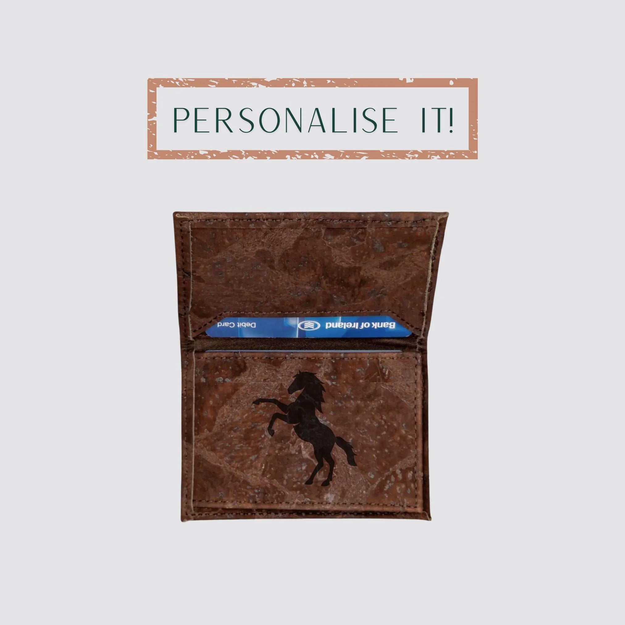 The slim vegan leather cardholder is the perfect gift for someone that appreciates luxury and personalised gifts.