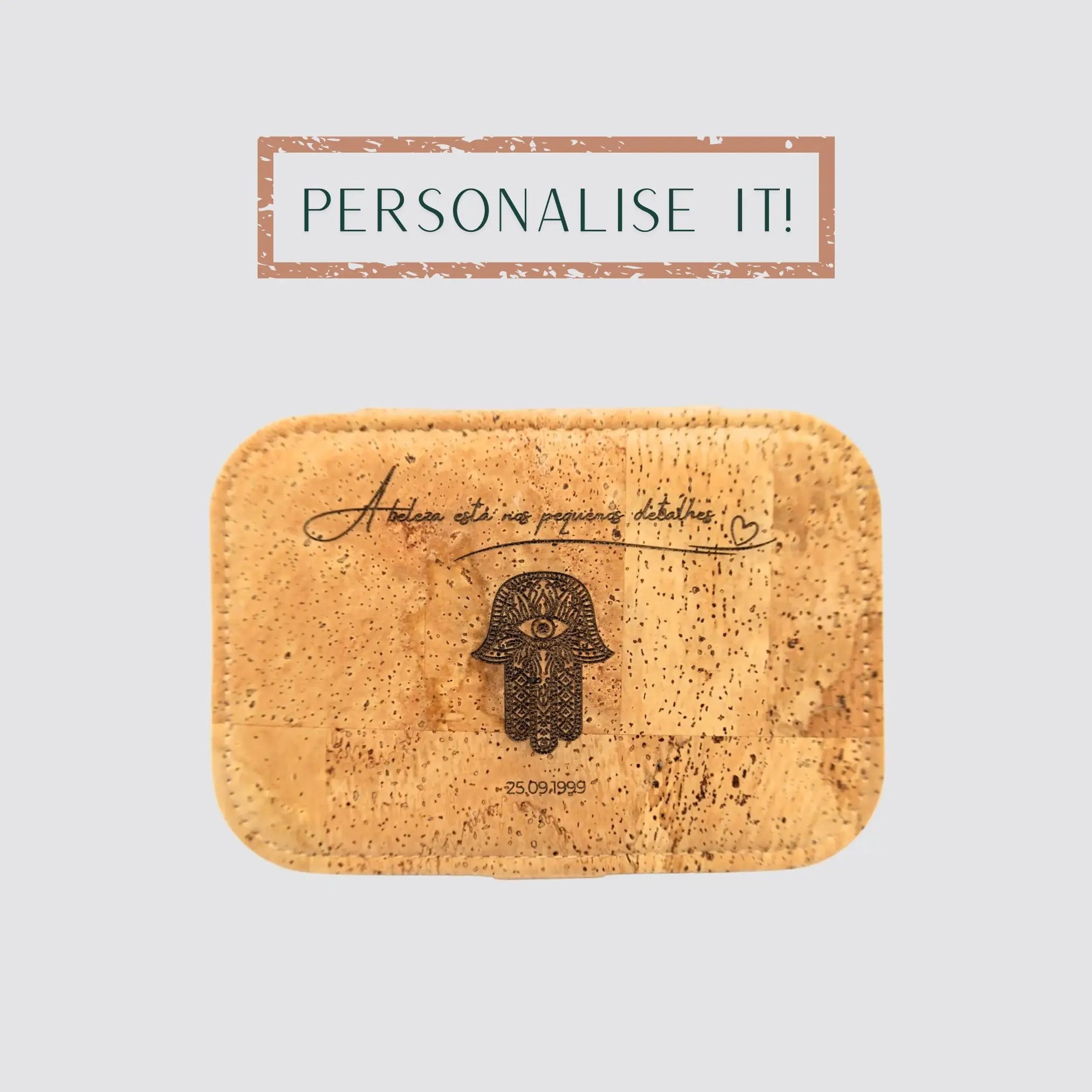 The elegant jewellery box is personalised and ready as a luxurious gift idea for women.