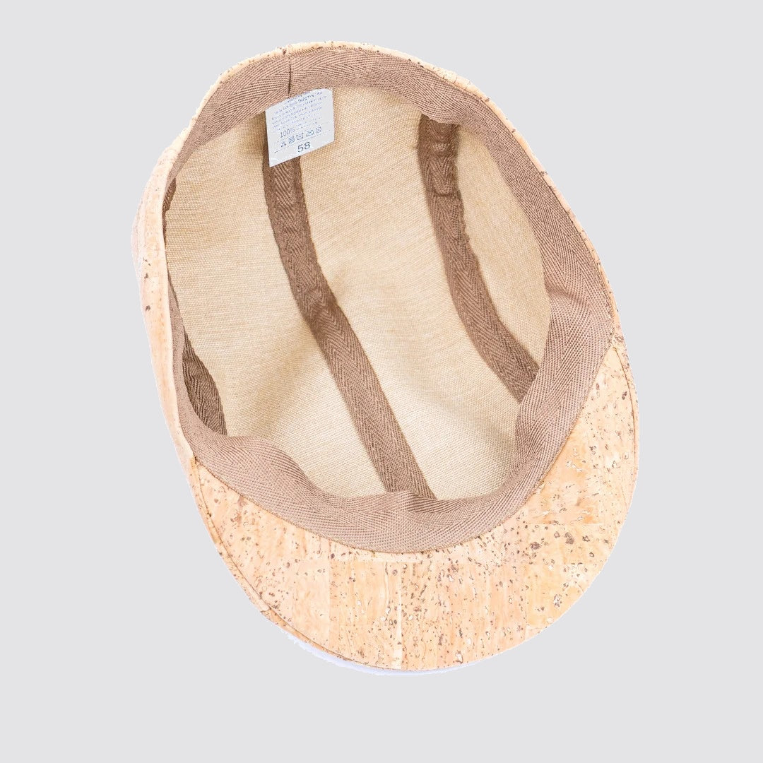 Natural Cork Flat Cap