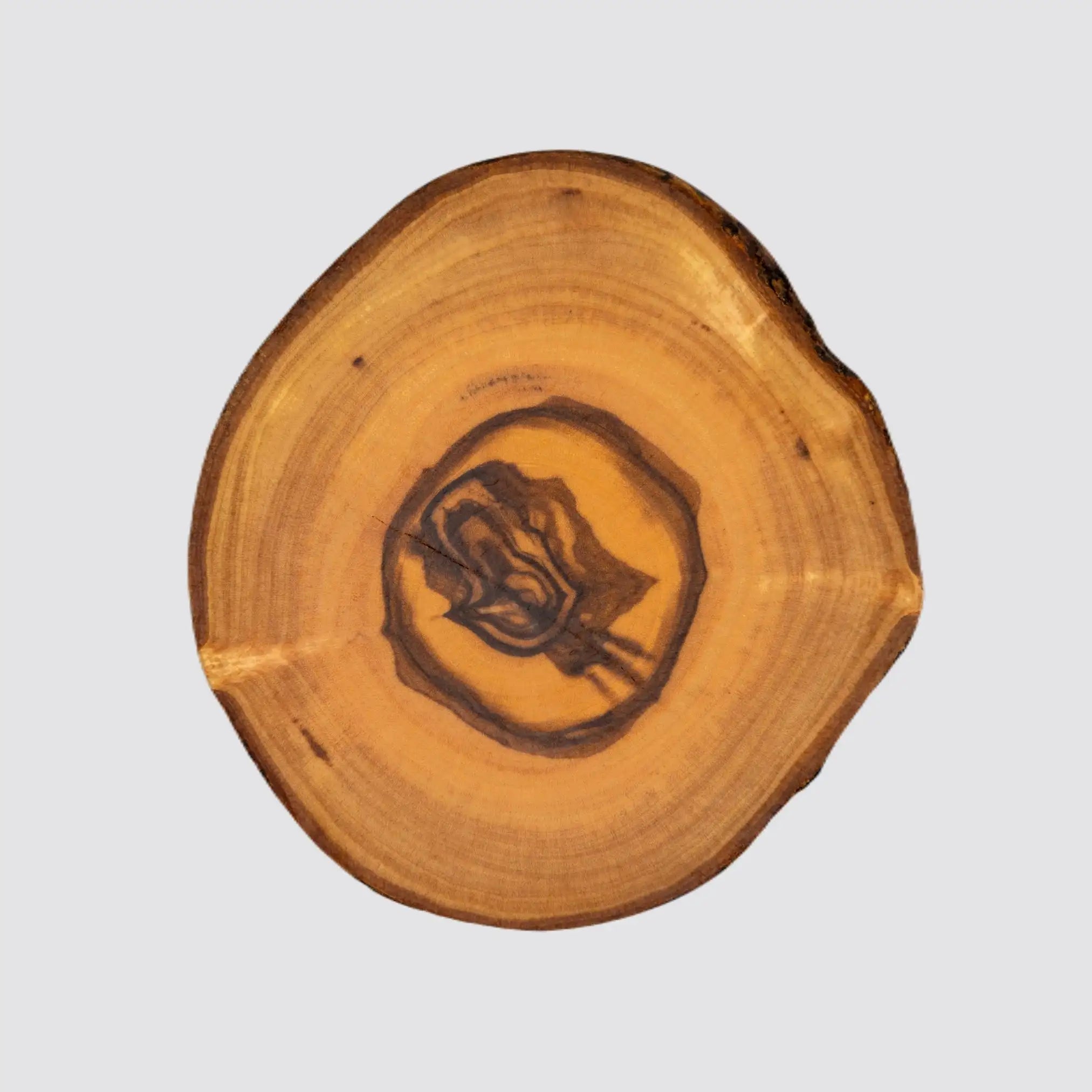 Durable olive wood coaster set protecting tables from moisture and scratches.