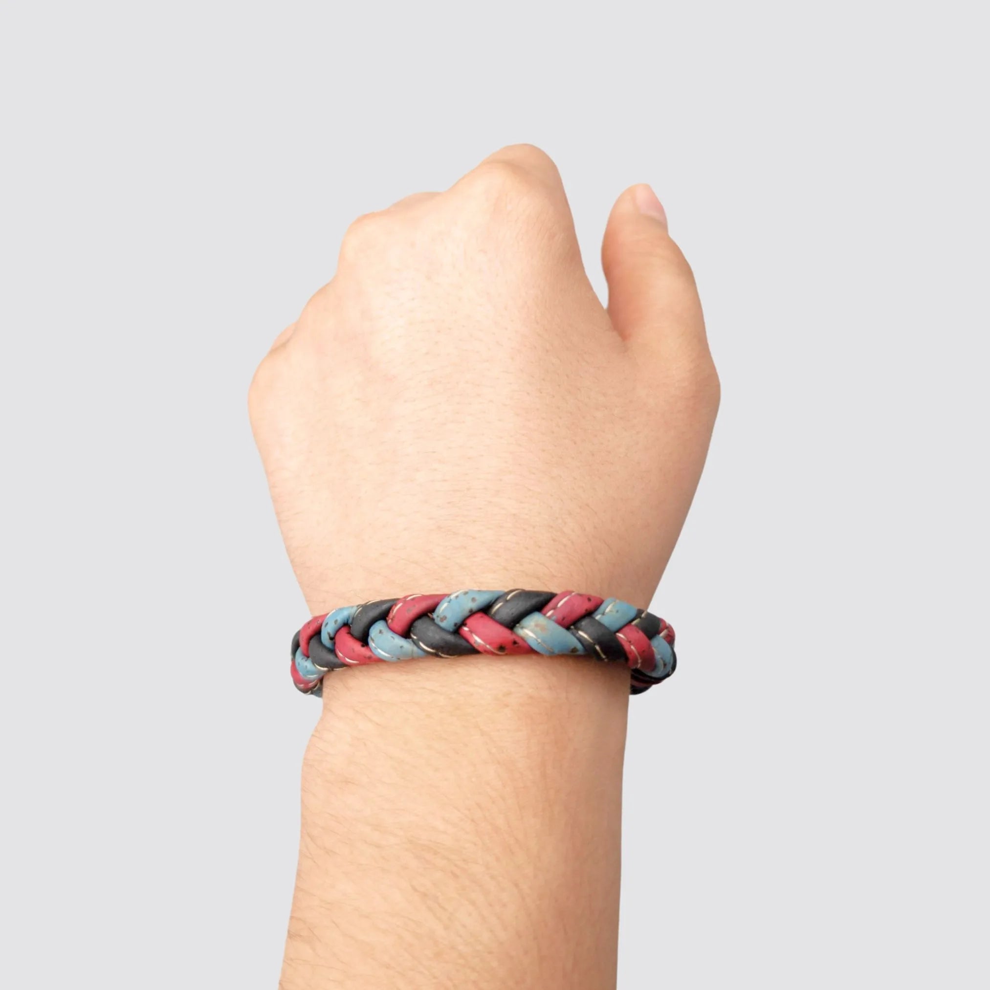 Durable vegan cork bracelet suitable for casual and semi-formal outfits.