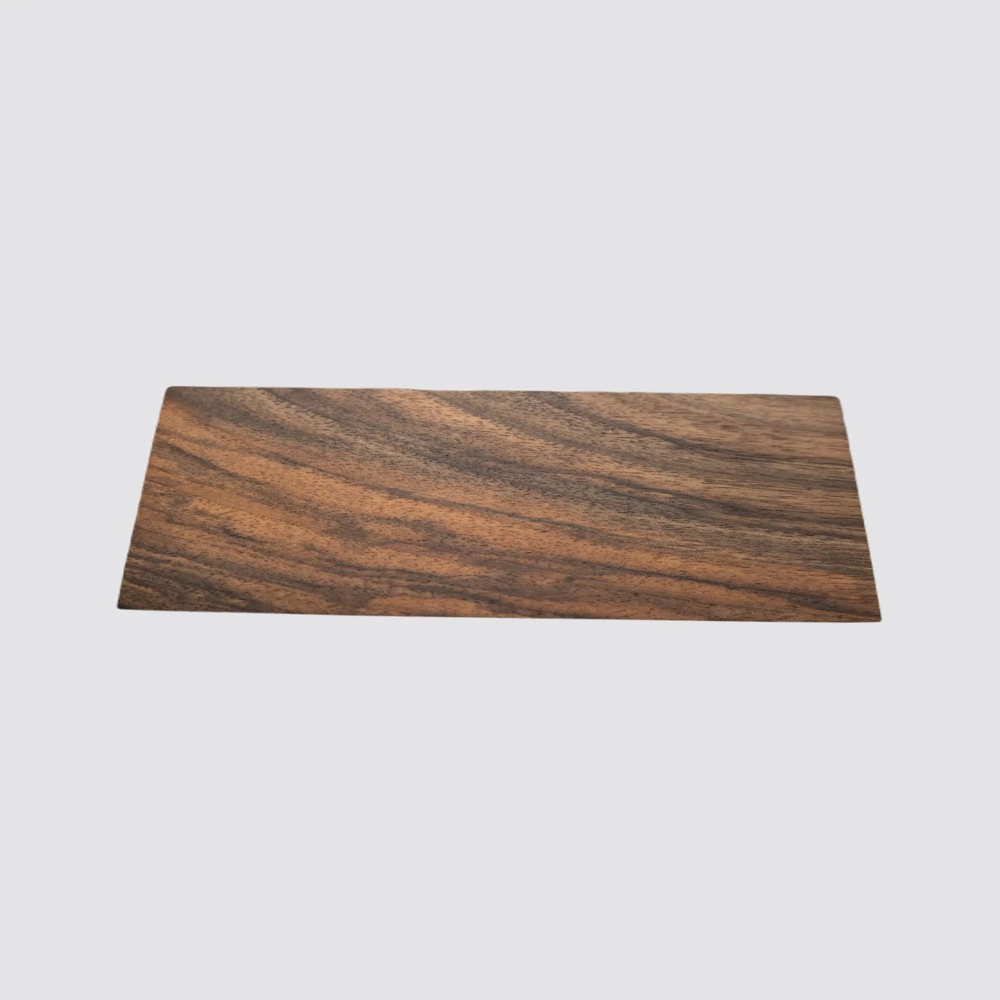 Durable walnut desk name plate with a luxurious wooden finish.