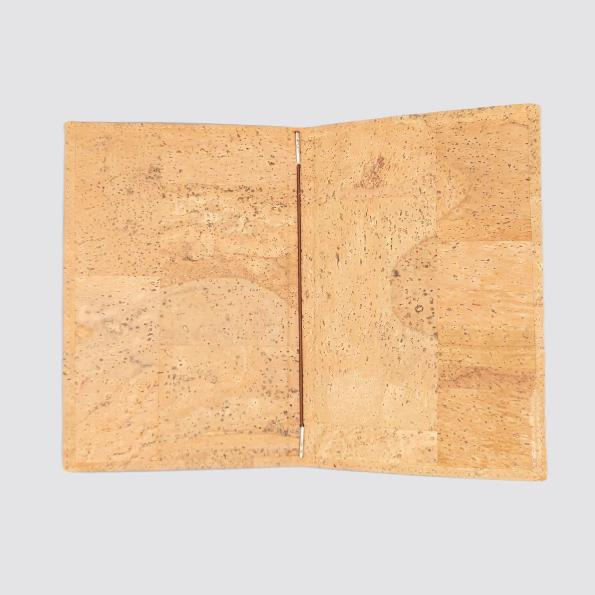 Eco-friendly vegan leather menu covers with a luxurious organic cork texture.