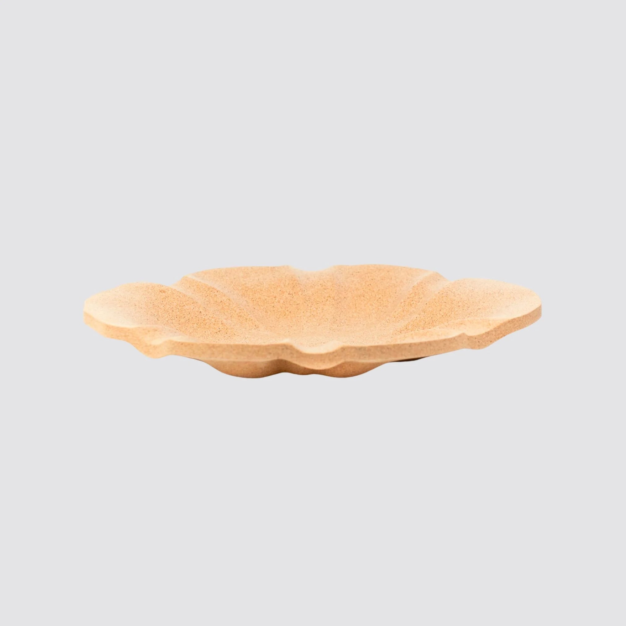 Elegant cork fruit bowl for both decorative and functional use.