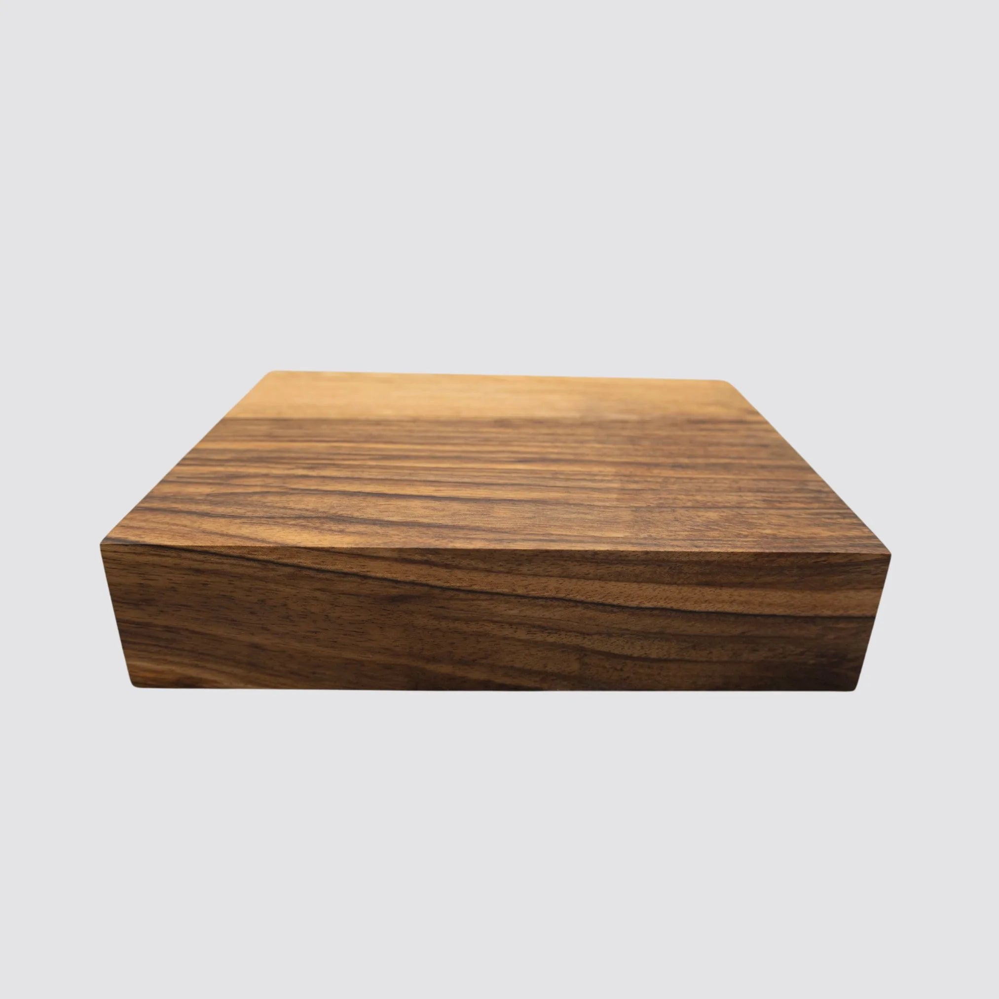 Versatile Handcrafted Walnut Butcher Block in use for meal preparation, chopping and cutting.