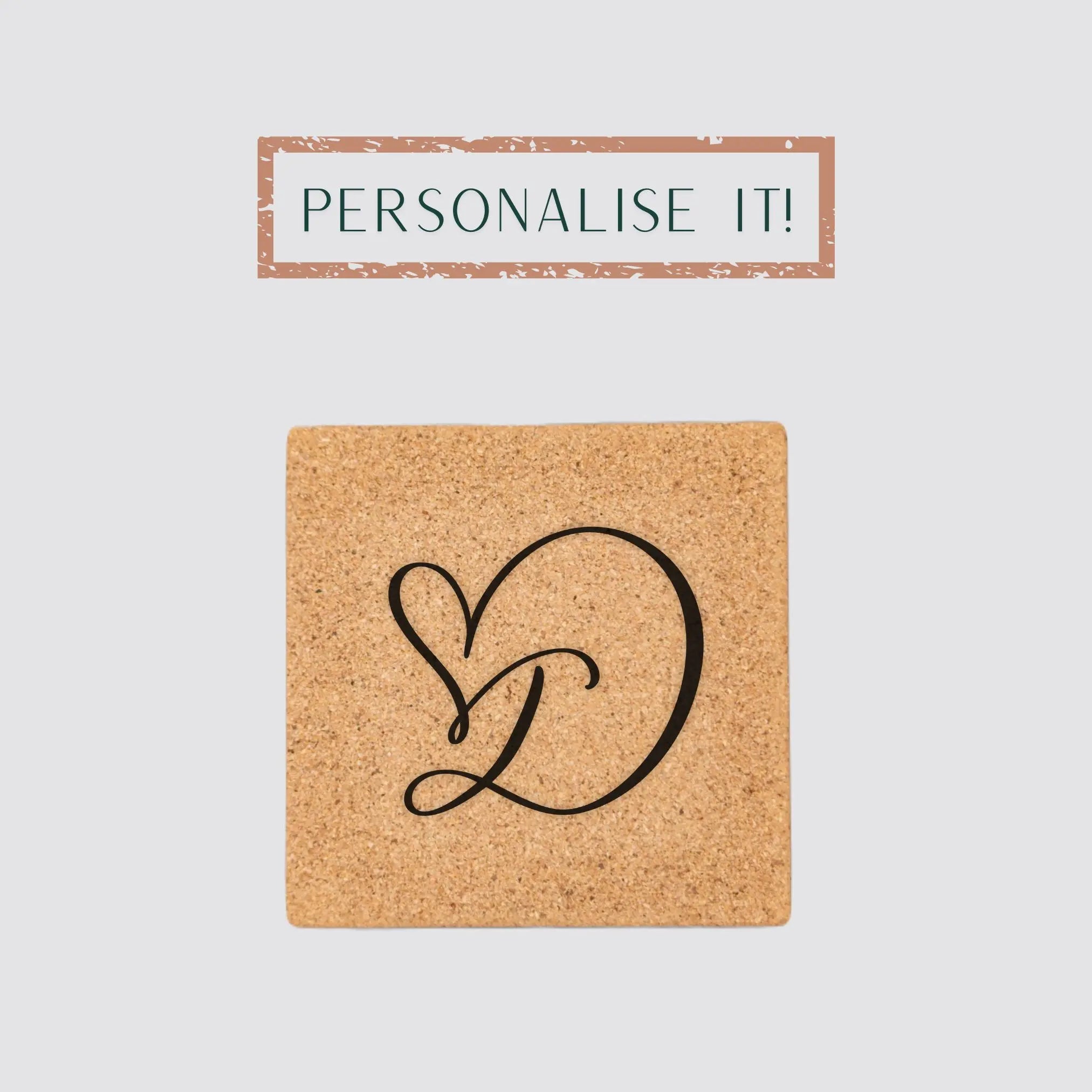 The natural cork earrings set is presented in a personalised custom engraved gift box.