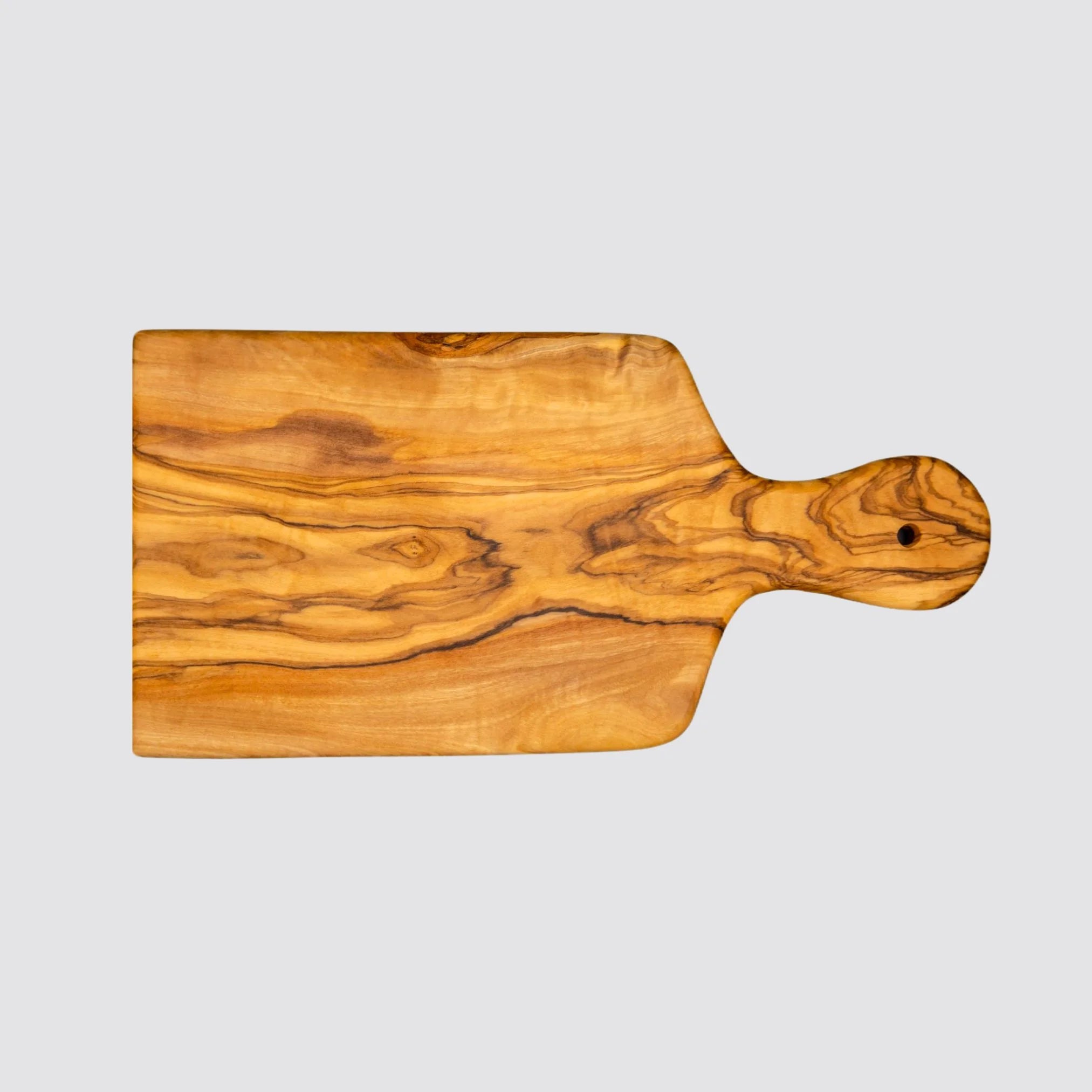 The olive cutting board is made of high-end olive wood, thus making it a luxury gift.