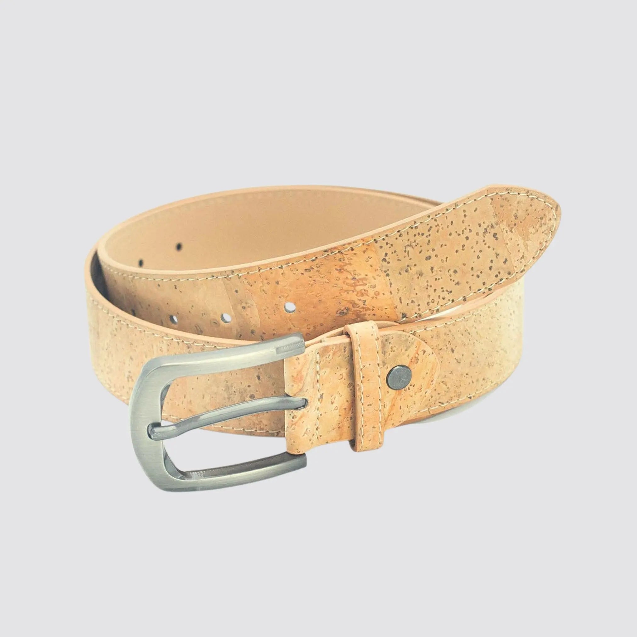 Stylish vegan cork belt suitable for both formal and casual wear.