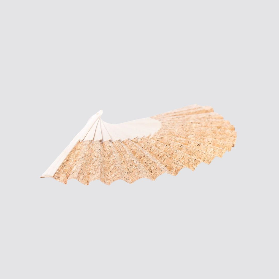 Cork Antique Wooden Folding Hand Fan