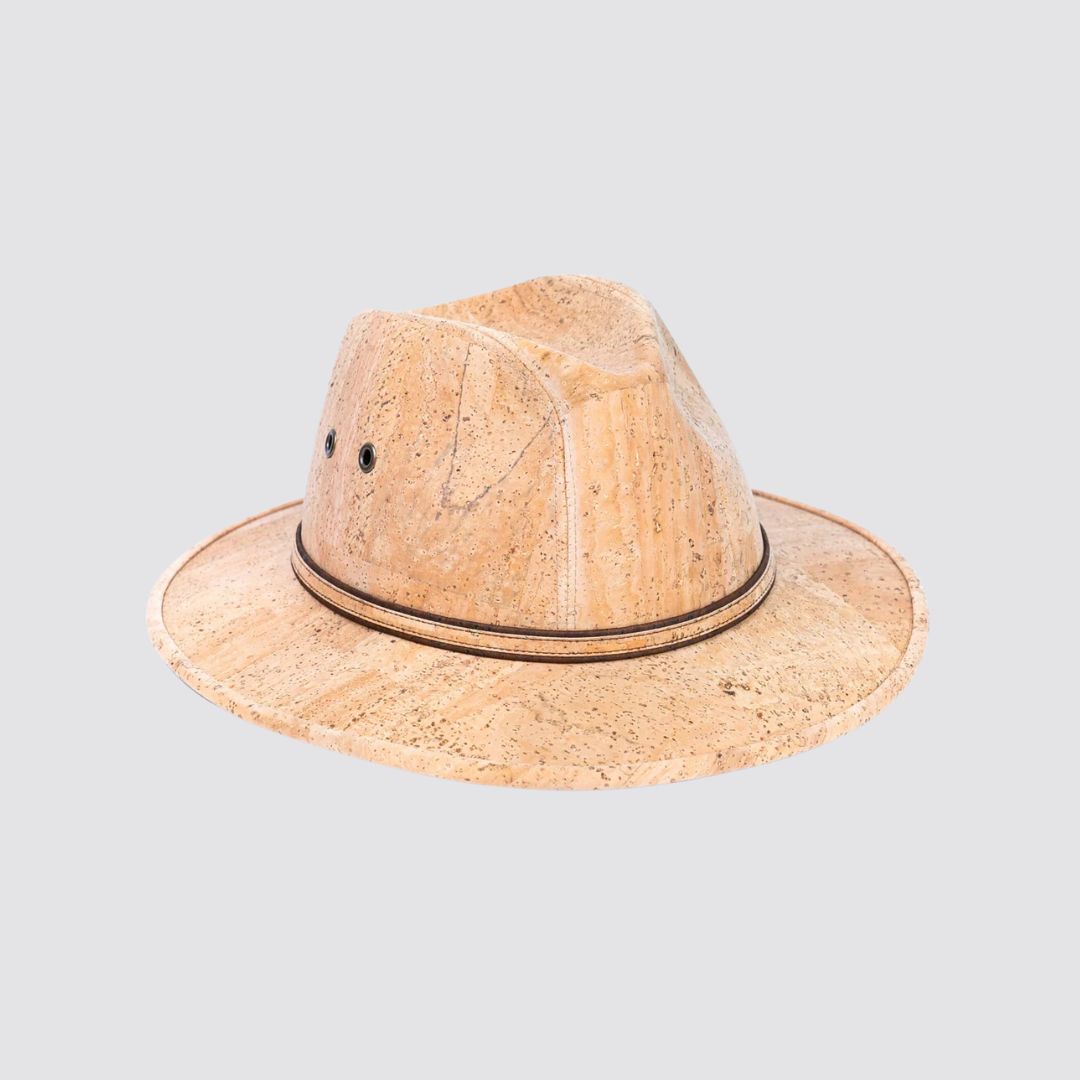 Natural Cork Cowboy Hat - Tabacco, Brown, Natural or Black