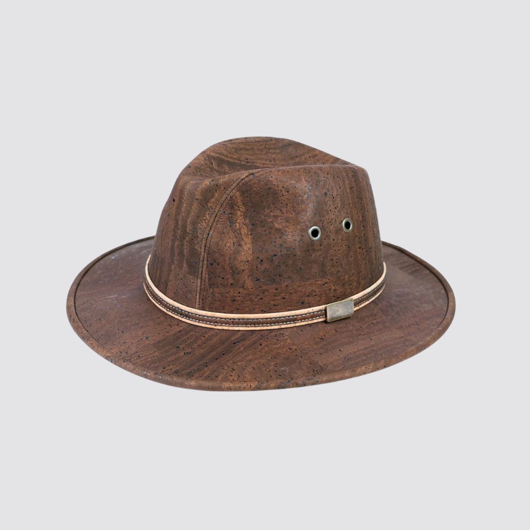 Natural Cork Cowboy Hat - Tabacco, Brown, Natural or Black