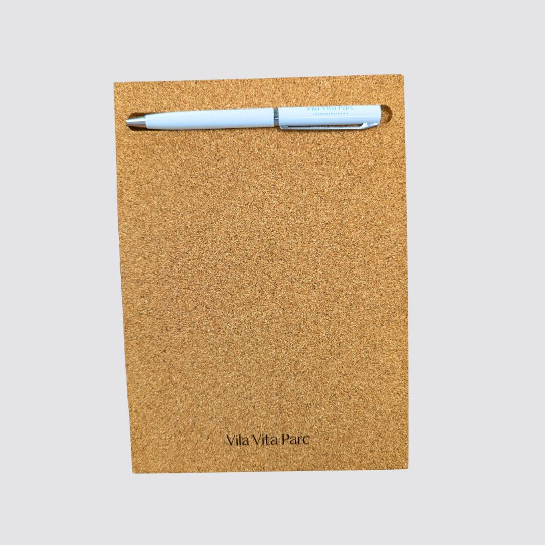 Custom Cork Pen Rest – Laser-engraved logo
