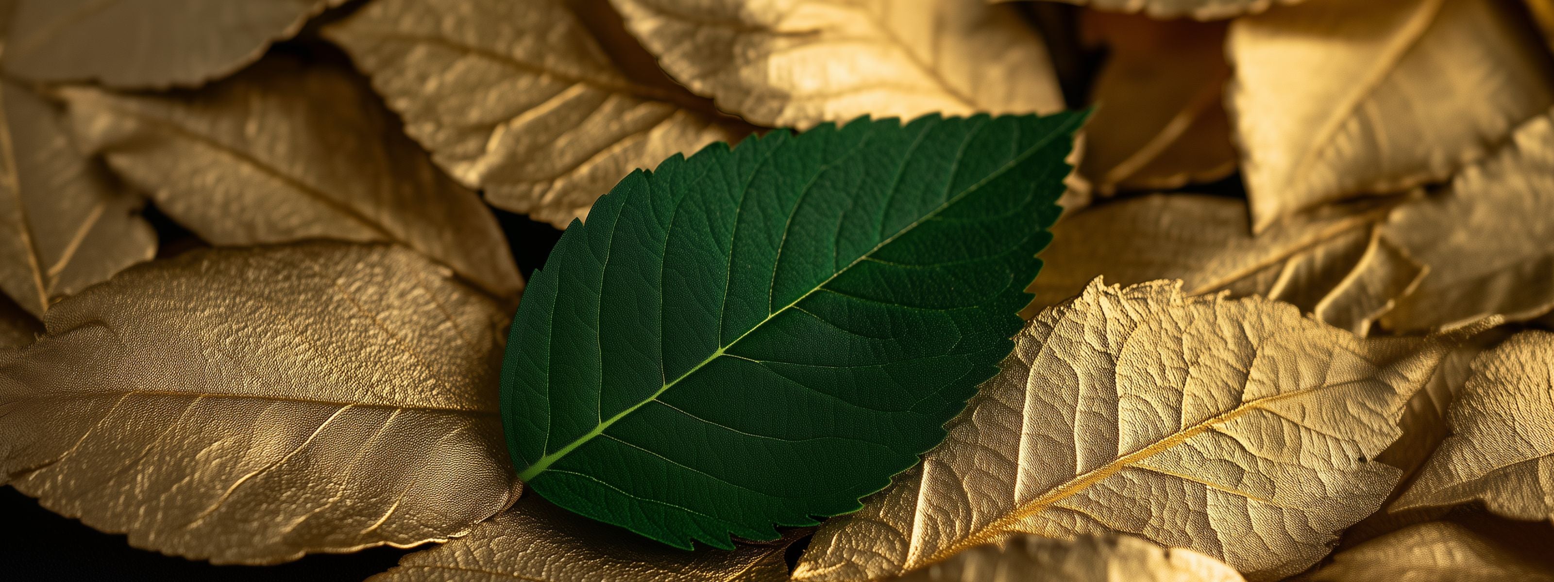 green leaf signifying sustainability of ecoreluxe
